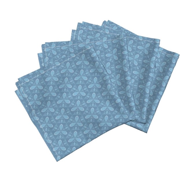 Blue Pattern Napkins