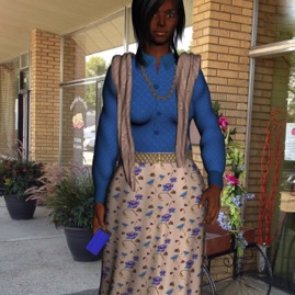 Beige Floral Skirt Gingezel.jpg